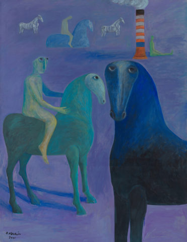 Green Horse, by Ahmed Morsi